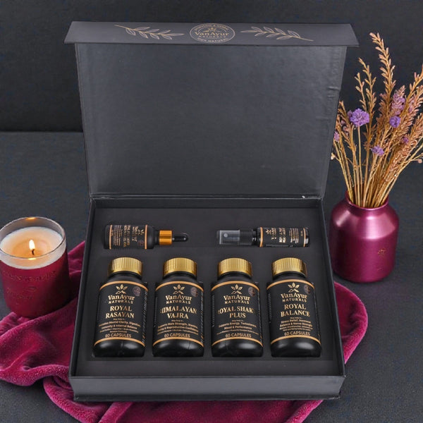 VanAyur Royal Maharaja Power Combo – Ayurvedic Strength, Stamina & Performance Kit for Men