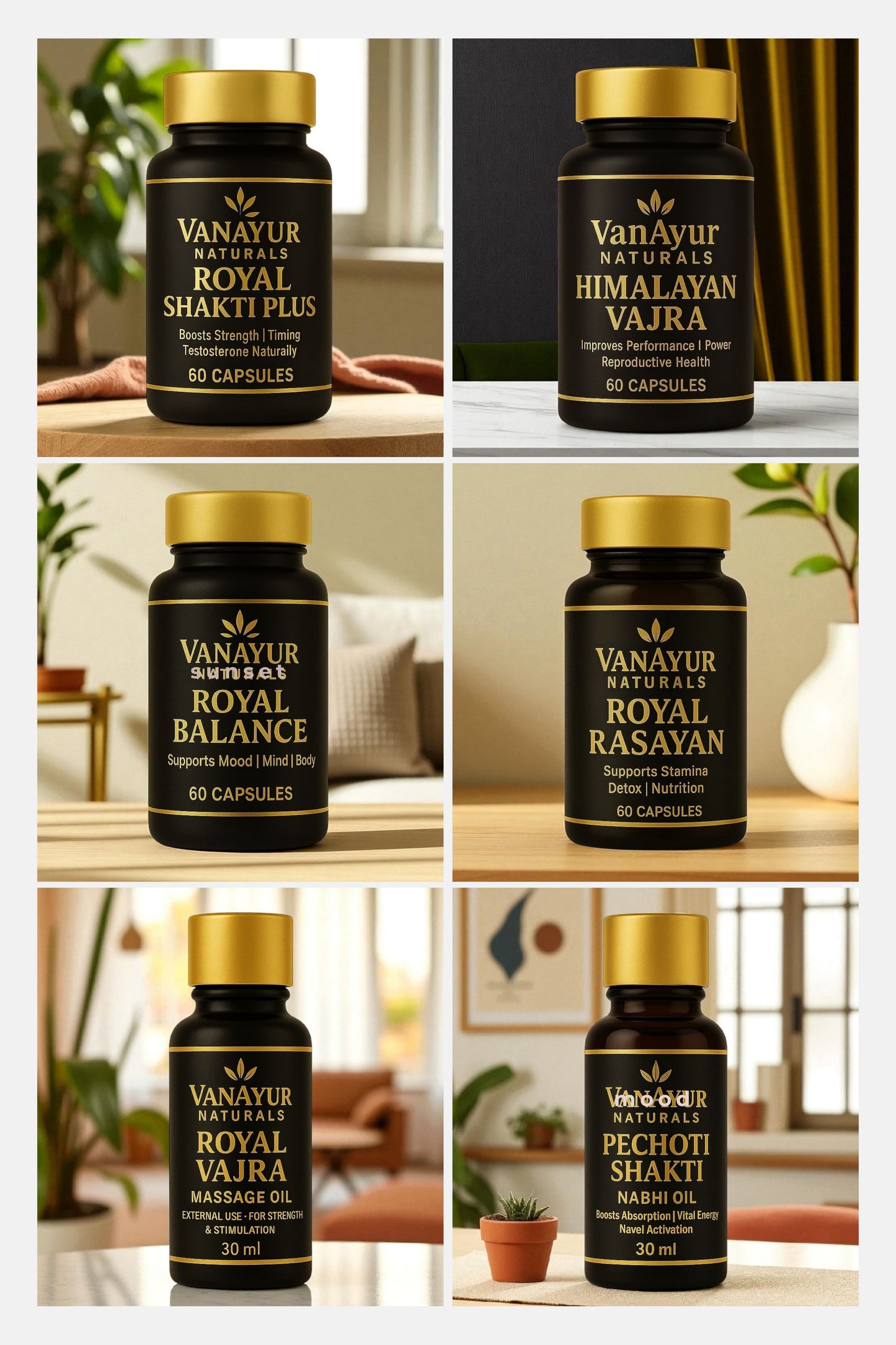 VanAyur Royal Maharaja Power Combo – Ayurvedic Performance Kit for Men | Launching 1st September 2025