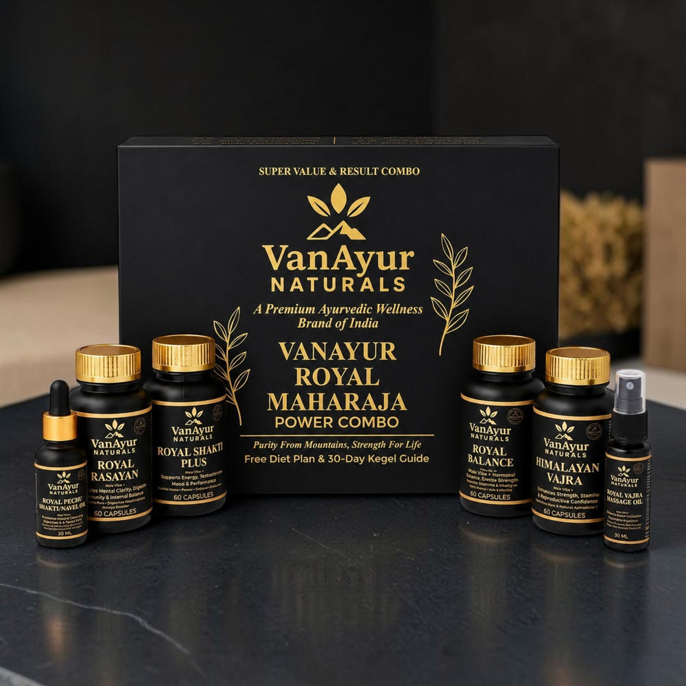 VanAyur Royal Maharaja Power Combo – Ayurvedic Strength, Stamina & Vitality Support Kit