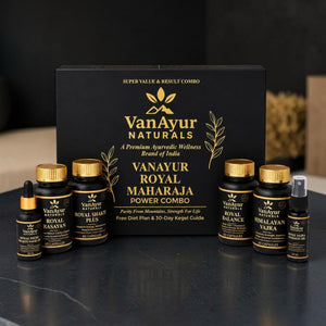 VanAyur Royal Maharaja Power Combo – Ayurvedic Strength, Stamina & Vitality Support Kit